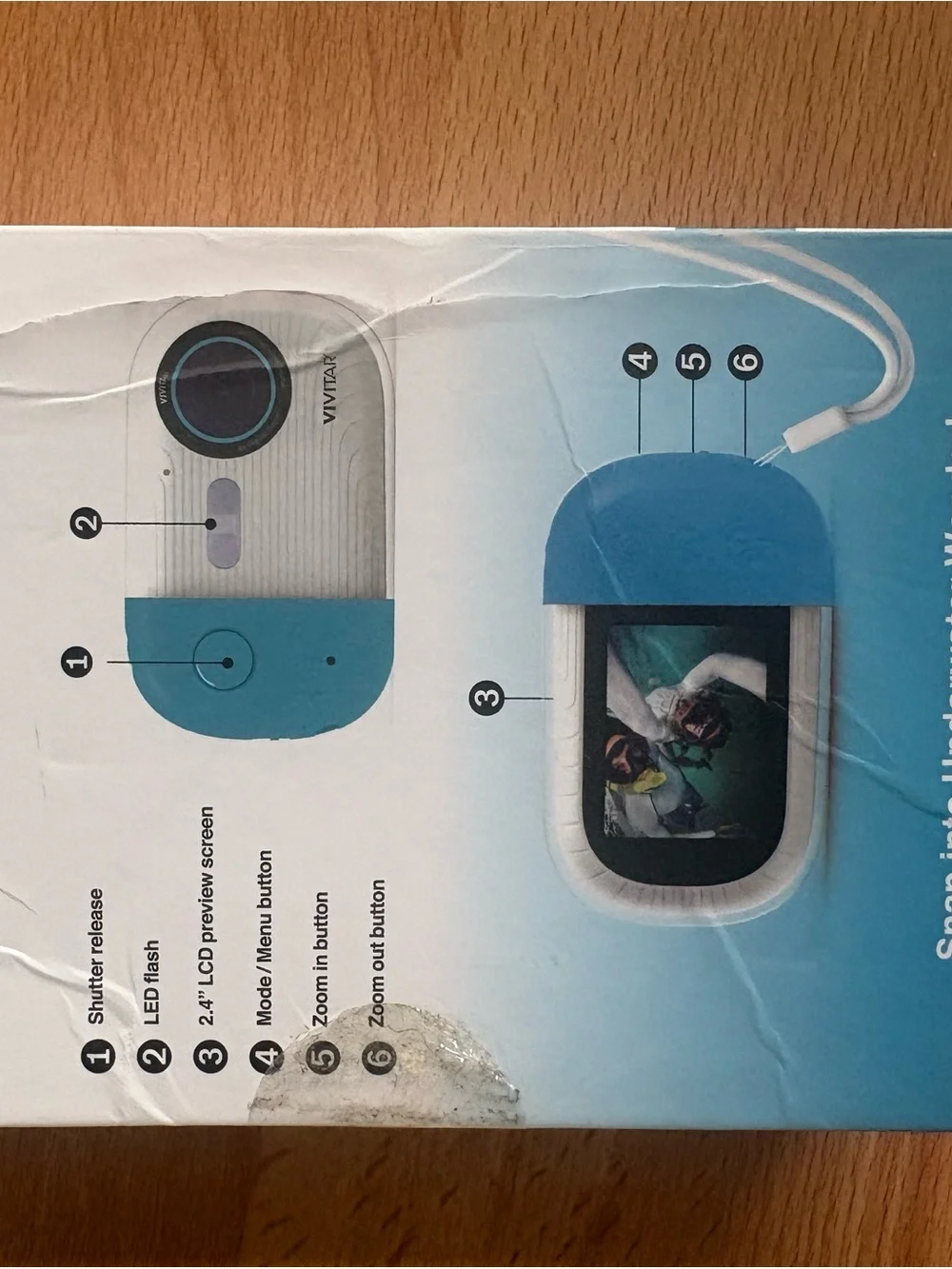 Vivitar Aqua Snap Underwater Camera - White & Teal